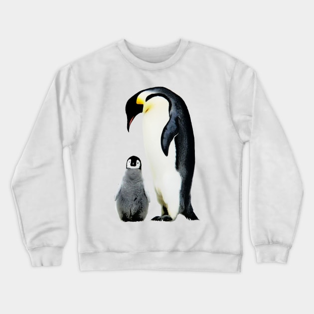 Emperor Penguins Crewneck Sweatshirt by RandomArtHouse